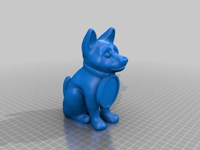 puppy Kragen Tiere Tier Niedlich Hund Abbildung Modell Welpen - Spielzeug 3d print model - Mito3D