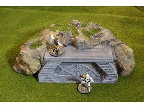 modular gaming hills - entrances toy & game accessories miniature terrain wargaming 3d print model - Mito3D