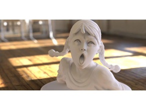 sheeta sculptures hayao miyazaki 3d print model - Mito3D