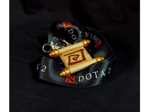 dota 2 town portal scroll-Schlüsselanhänger 3d-drucken dota2 3d print model - Mito3D