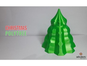 christmas polytree decor decoration ornament tree trees xmas ornaments 3d print model - Mito3D