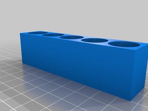 robert's customized cuvette vial rack tool holders & boxes 3d print model - Mito3D
