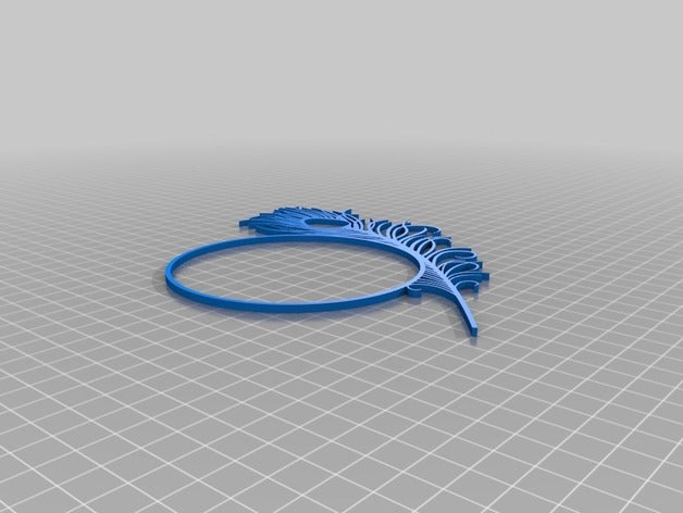 peacock design diy 3D print model - Mito3D