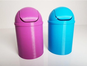 mini poubelle organization trash can 3d print model - Mito3D