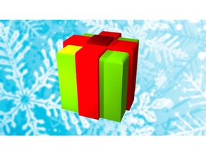 xmas gift props christmas decorations box merry 3d print model - Mito3D