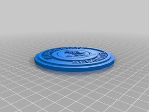 seminole verre coaster L'impression 3d 3d print model - Mito3D