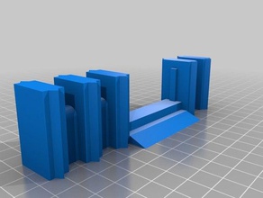 28mm scale modular low walls toy & game accessories miniature necromunda scatter terrain tabletop wargame wargames wargaming warhammer 40k 3d print model - Mito3D