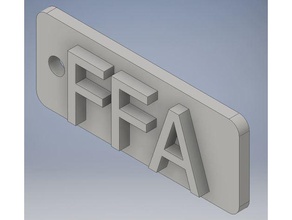 ffa key chain keychains 3d print model - Mito3D