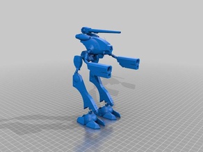 robotech - zentradi officer battle pod glaug made move model robots macross mecha scifi 3d print model - Mito3D