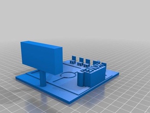 basketball court created 3d printing basketballcourt 3d print model - Mito3D