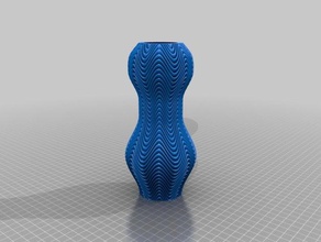 ruffles piping vase decor 3d print model - Mito3D