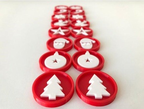 puzzle de natal quebra-cabeças crianças merrychristmas feliz navidad quebra-cabeça 3d print model - Mito3D