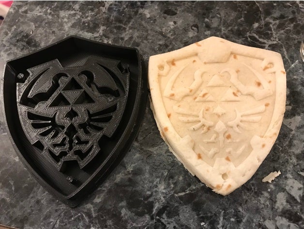 hylian-Schild Ausstecher Küche und Esszimmer cookie cookies cutter hylian shield hyrule Legende zelda 3D print model - Mito3D