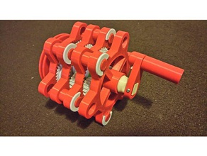 redesign handle planetary gear hobby 3d print model - Mito3D