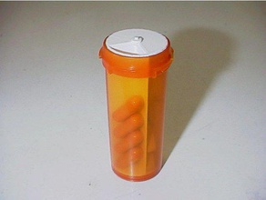pill bottle dividers organization box pillbox pills container 3d print model - Mito3D