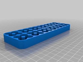 aa battery tray n 48 2x6 organization customized 3d print model - Mito3D