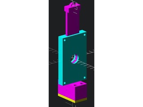 vanne guillotine l'ingénierie openscad la valve de l'eau 3d print model - Mito3D