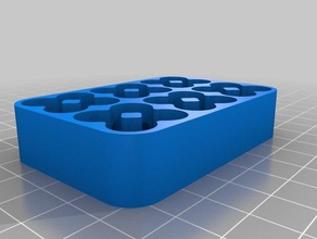aaa battery tray n 24 2x3 organization customized 3d print model - Mito3D