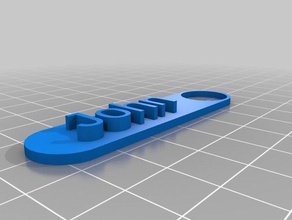 john Namensschild Schlüsselanhänger kundengebundene 3d print model - Mito3D
