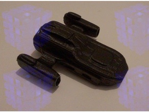 small fast ship toy & game accessories piece sci-fi spaceship 3d print model - Mito3D