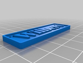 wilbert name-tag customizer Schilder & logos kundengebundene 3d print model - Mito3D