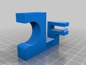 pixel Dachrinne clip 1 2 pvc 3d print model - Mito3D