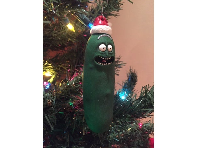 pickle rick christmas ornament models morty 3D print model - Mito3D