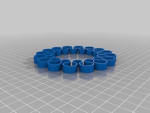 my customized curvy bracelet bracelets 3d print model - Mito3D