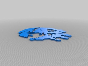 mare ladri logo giochi gioco pirata raro 3d print model - Mito3D