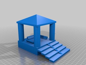 tiki-Hütten Gebäude & Strukturen Haus Hütte 3d print model - Mito3D