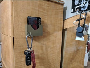 wallet key holder household keychain keyring keys fob hook stand 3d print model - Mito3D