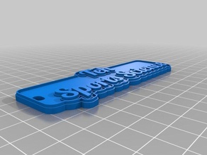 teh sports science keychain keychains customized 3d print model - Mito3D
