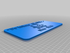 impresora de habilidad divertido etiqueta signos y logotipos personalizado 3d print model - Mito3D