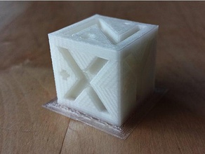 test cube analyze ringing 3d printing tests calibration hysteresis torture x-axis x axis y-axis y 3d print model - Mito3D