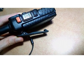 belt clip baofeng uv-5r radio replacement part hobby ham 3d print model - Mito3D