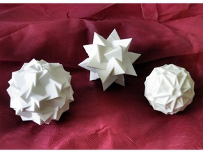 geométrica de navidad chuchería decoración la decoraciones adornos año nuevo árbol 3d print model - Mito3D