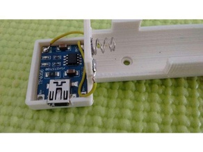 li-ion carregador de bateria caso eletrônica suporte da lipo 3d print model - Mito3D