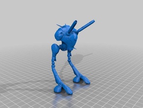 robotech zentradi battlepod + danni da battaglia modello di robot anime macross mecha scifi 3d print model - Mito3D