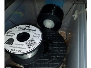 taulman dual size spool hub 3d printer accessories dry box filament holder nylon taulman3d 3d print model - Mito3D