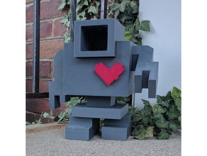 lovebot large art canada love multi part robot toronto 3d print model - Mito3D
