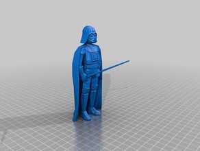low poly space toy remix weapon toys & games darth figure figurine star vader wars 3d print model - Mito3D