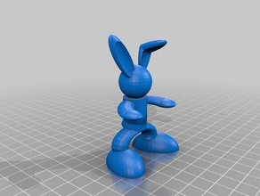 homme lapin 3d baskı paque tavşan 3d print model - Mito3D