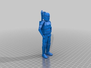 low poly boba fett toys & games bounty hunter space star wars 3d print model - Mito3D