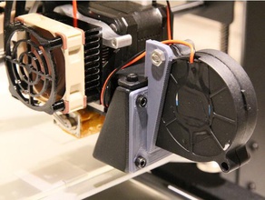 40mm axial 50 mm ventilateur adaptateur L'imprimante 3d de pièces refroidissement montage du 3d print model - Mito3D