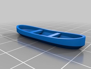 canoa do modelo à escala h0 veículos 28mm dnd frostgrave ghost arquipélago 3d print model - Mito3D