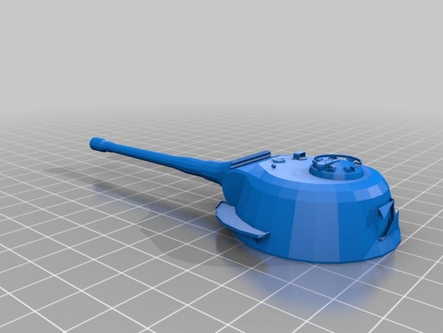 vk 7201 k Turm-1 72 3d-drucken tank wot 3D print model - Mito3D