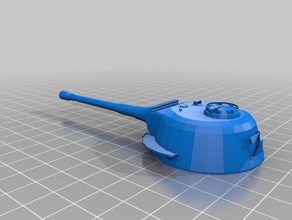 vk 7201 k turret 1 72 3d printing tank wot 3d print model - Mito3D