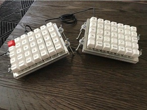 viterbi keyboard midcase computer keebio mechanical 3d print model - Mito3D