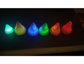 lighting christmas tree rgb led - auto change color button cell diy battery holder cr3032 3d print model - Mito3D