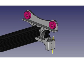 am8 2020 2040 filament runout sensor tilt 3d printer accessories sens 3d print model - Mito3D